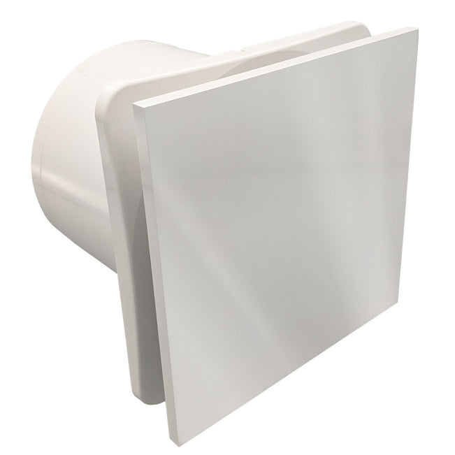 Fanco Dynamic 150mm Duct Square Exhaust Fan Gloss White W-EMVUDY13-GWH - The Blue Space