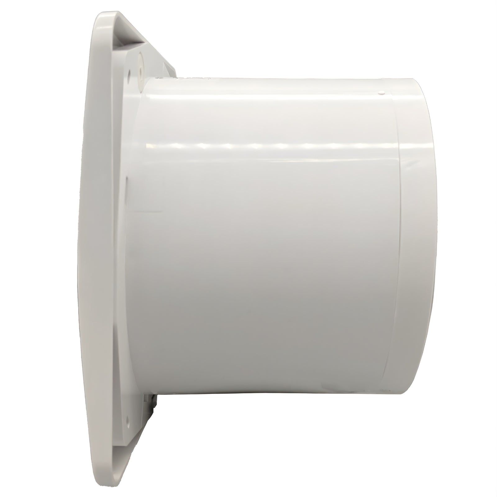 No Cover Side Fanco Dynamic 150mm Duct Square Exhaust Fan Matte White W-EMVUDY13-MWH - The Blue Space