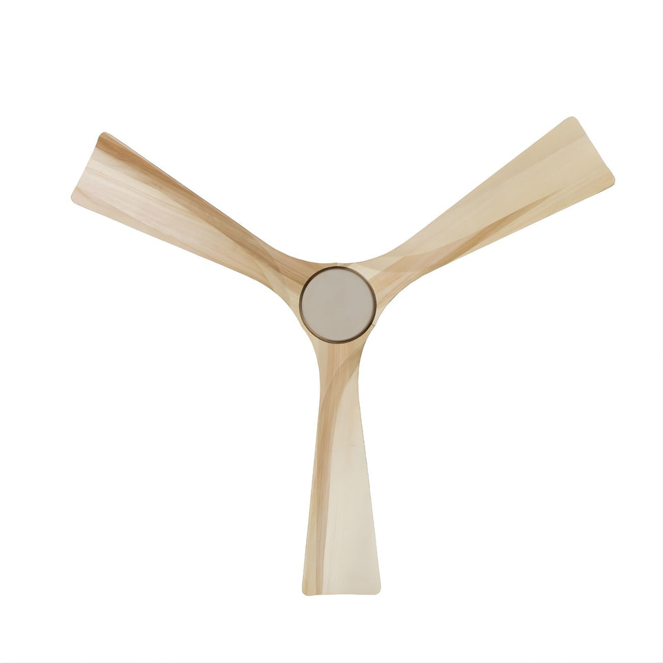 Fanco EarthFirst Gaia 48" (122cm) DC Ceiling Fan with Base Cap- Ecru and Natural Timber