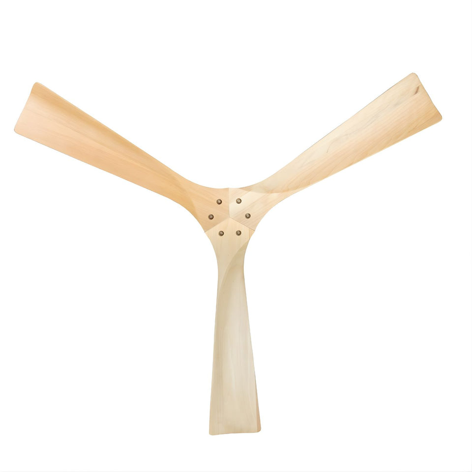 Fanco EarthFirst Gaia 54" (137cm) DC Ceiling Fan - Ecru and Natural Timber