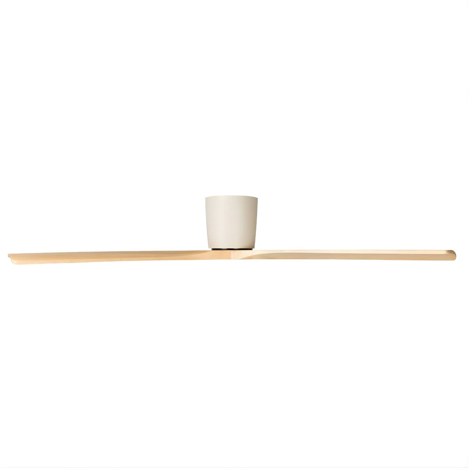 Fanco EarthFirst Gaia 54" (137cm) DC Ceiling Fan - Ecru and Natural Timber