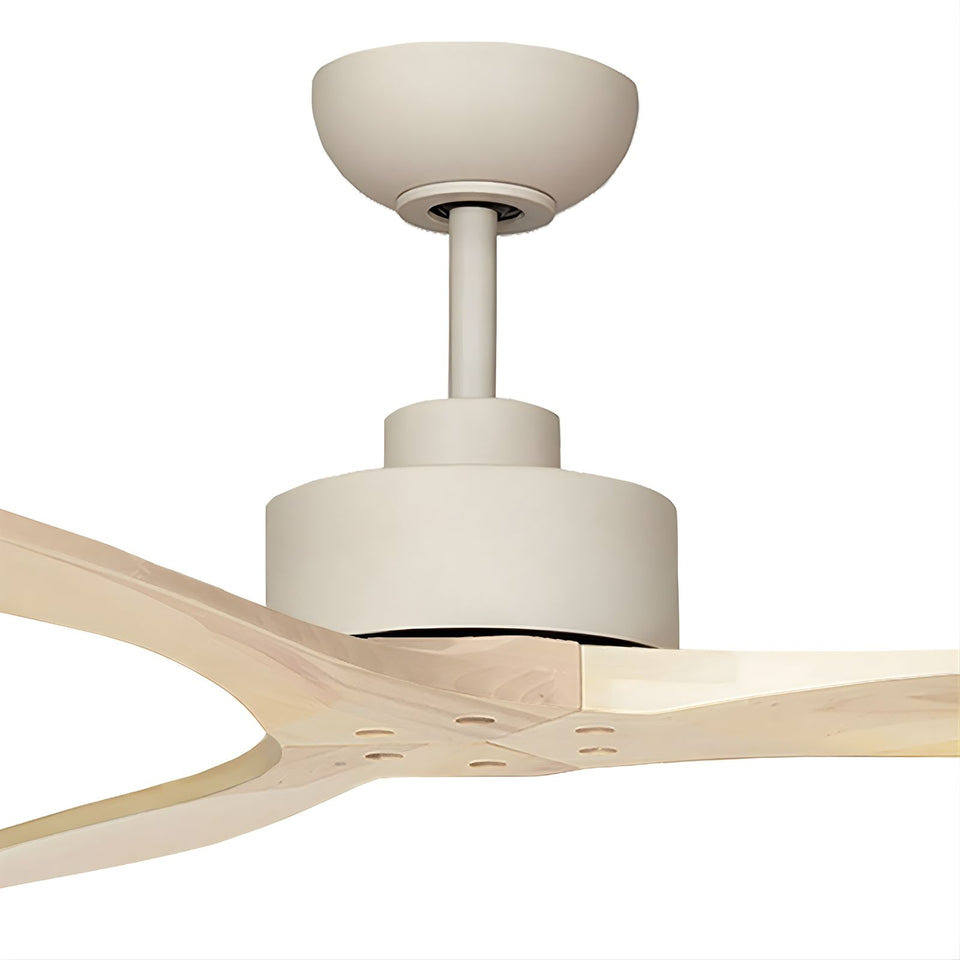 Fanco EarthFirst Wynd 52'' (132cm) DC Ceiling Fan - Ecru and Natural Timber Blades