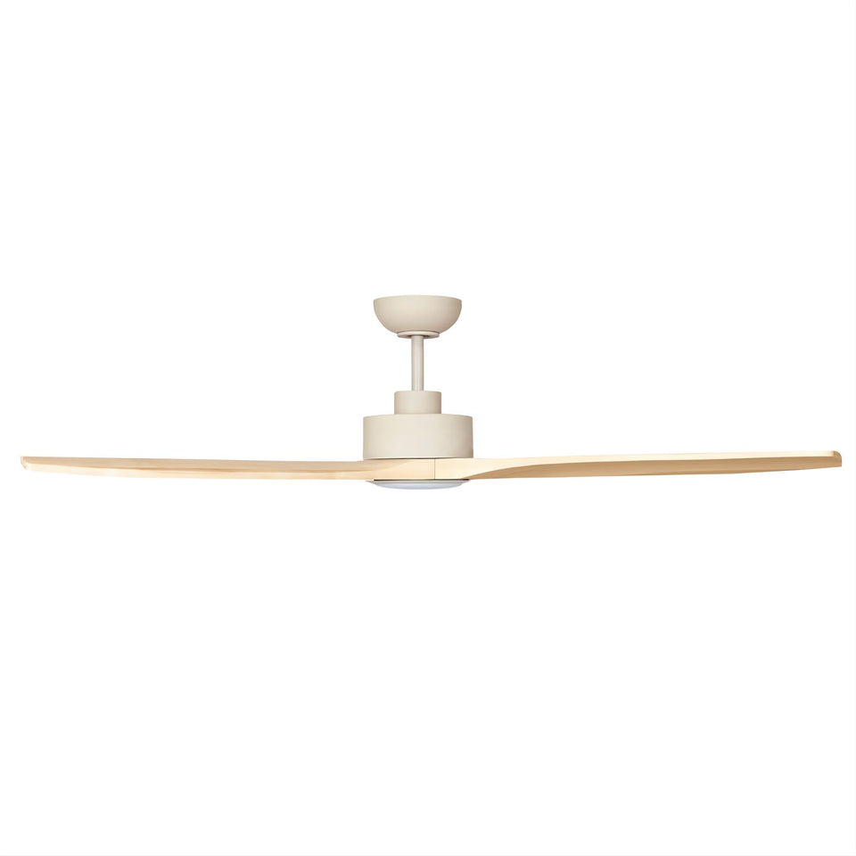 Fanco EarthFirst Wynd 52'' (132cm) DC Ceiling Fan with LED Light - Ecru and Natural Timber