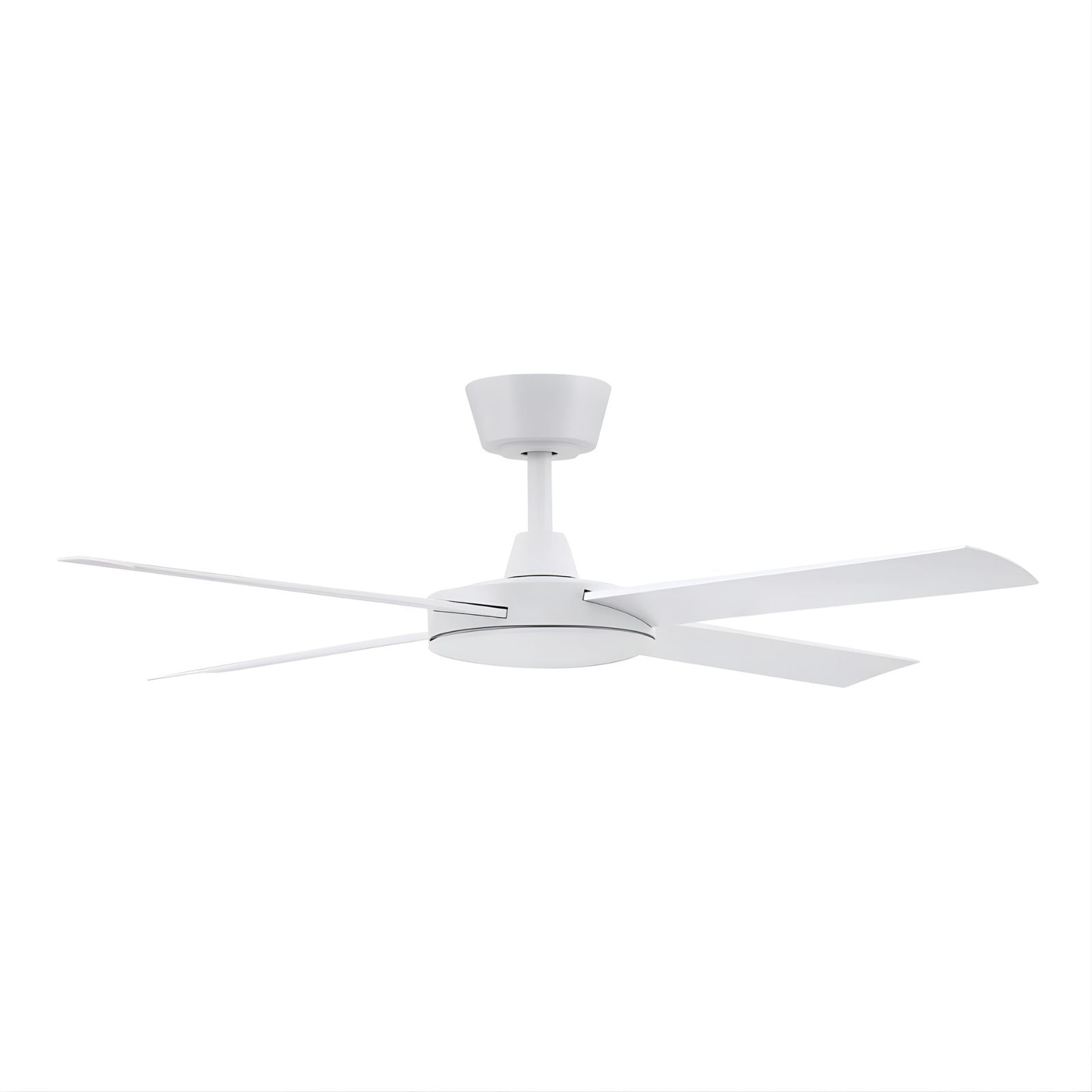 Side View Fanco Eco Silent Pro 48'' (122cm) DC Ceiling Fan White F1100/101C - The Blue Space