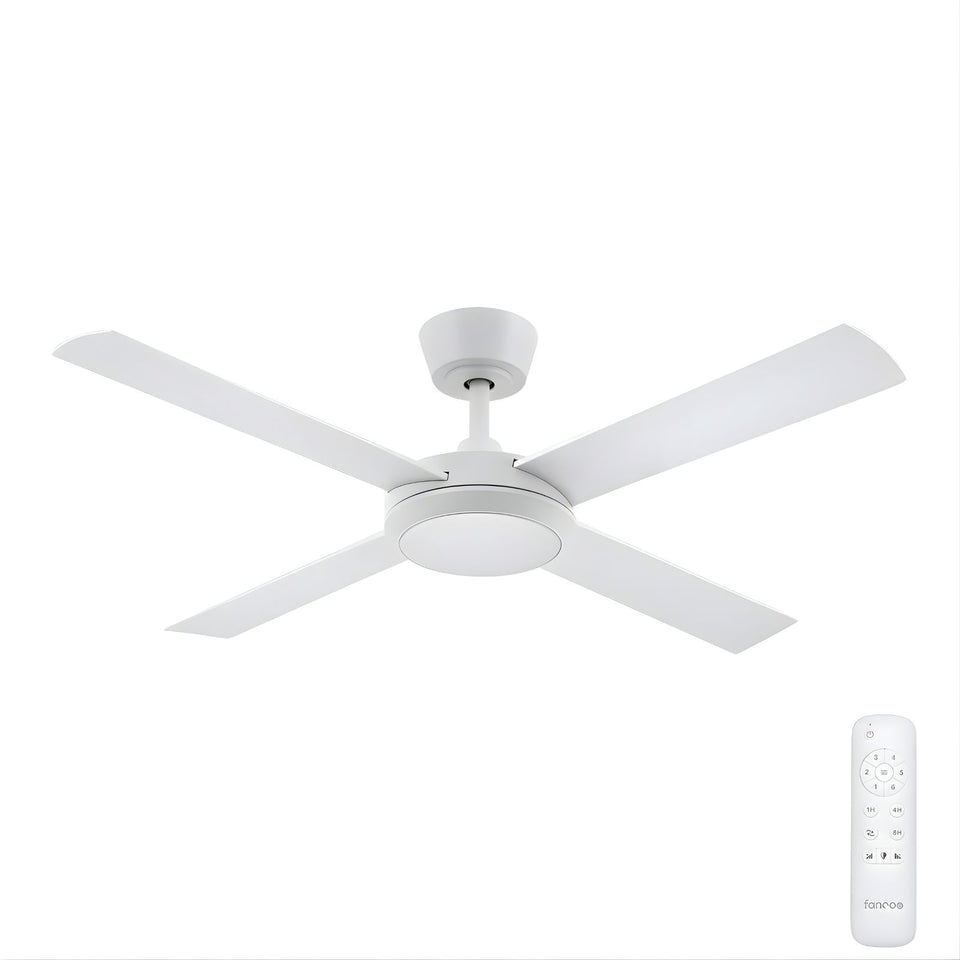 Fanco Eco Silent Pro 48'' (122cm) DC Ceiling Fan with LED Light White