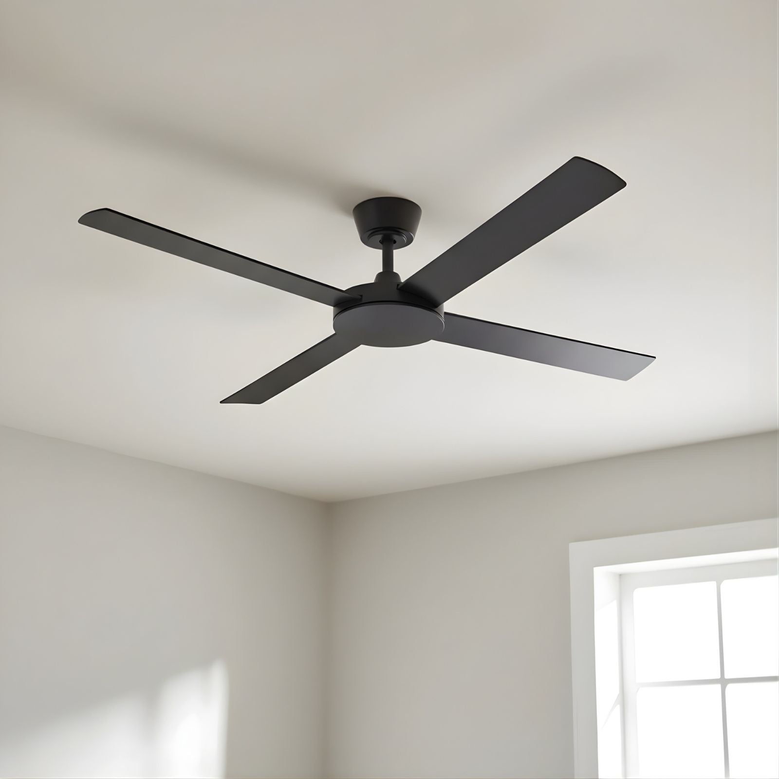 Close Up Fanco Eco Silent Pro 56'' (142cm) DC Ceiling Fan Black  F1140/202C - The Blue Space