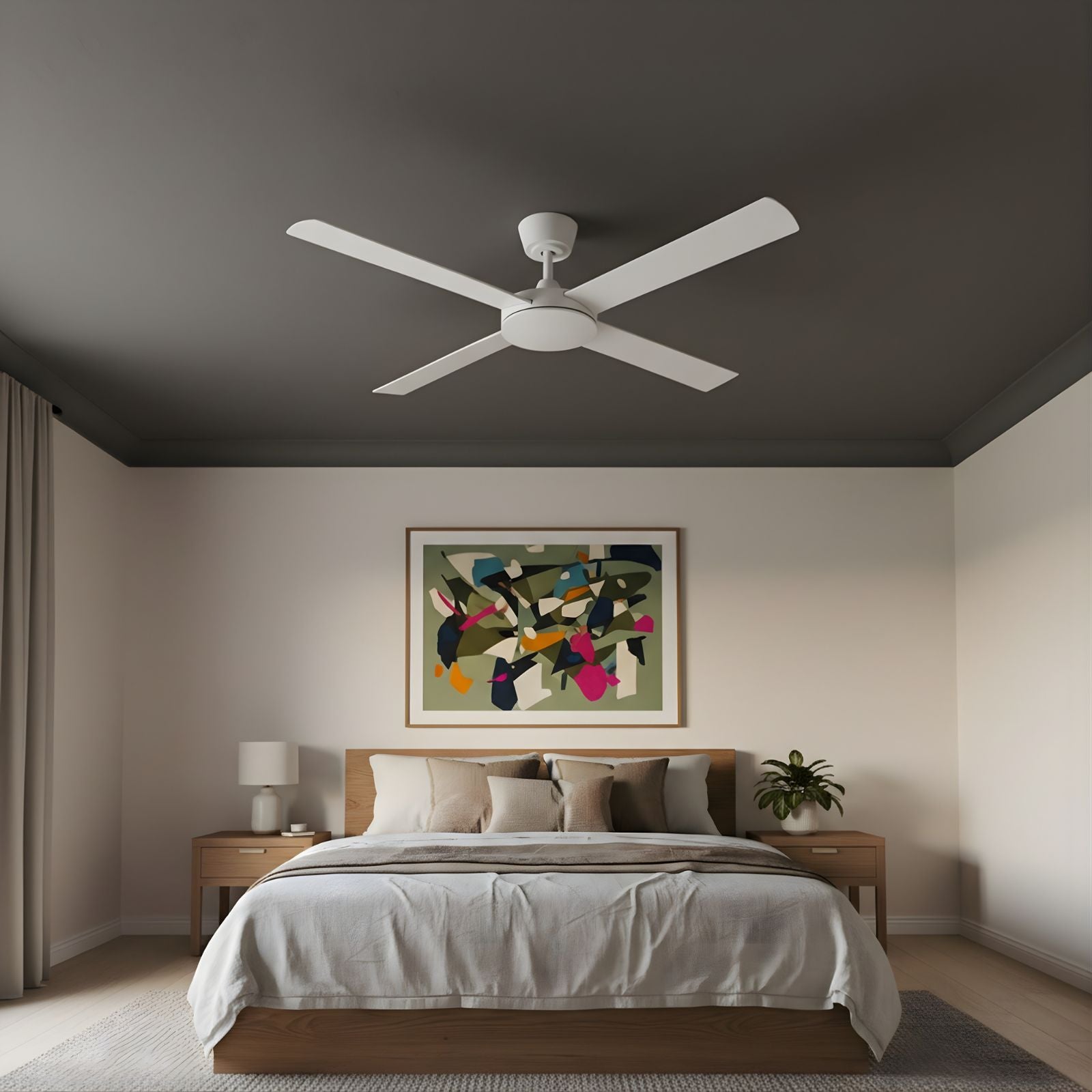 Lifestyle Fanco Eco Silent Pro 56'' (142cm) DC Ceiling Fan White F1140/101C - The Blue Space