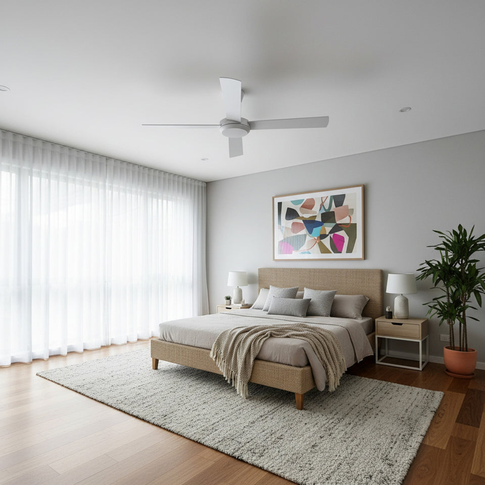 Fanco Eco Silent Pro 56'' (142cm) DC Ceiling Fan with LED Light White