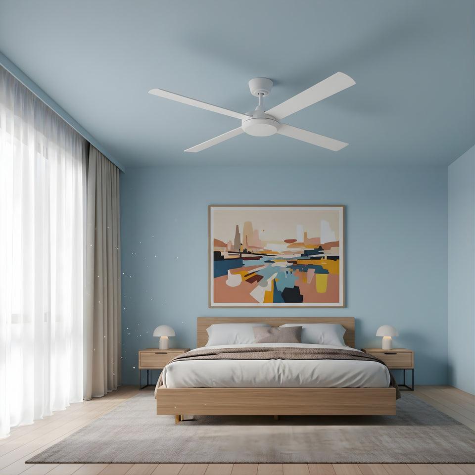 Fanco Eco Silent Pro 56'' (142cm) DC Ceiling Fan with LED Light White