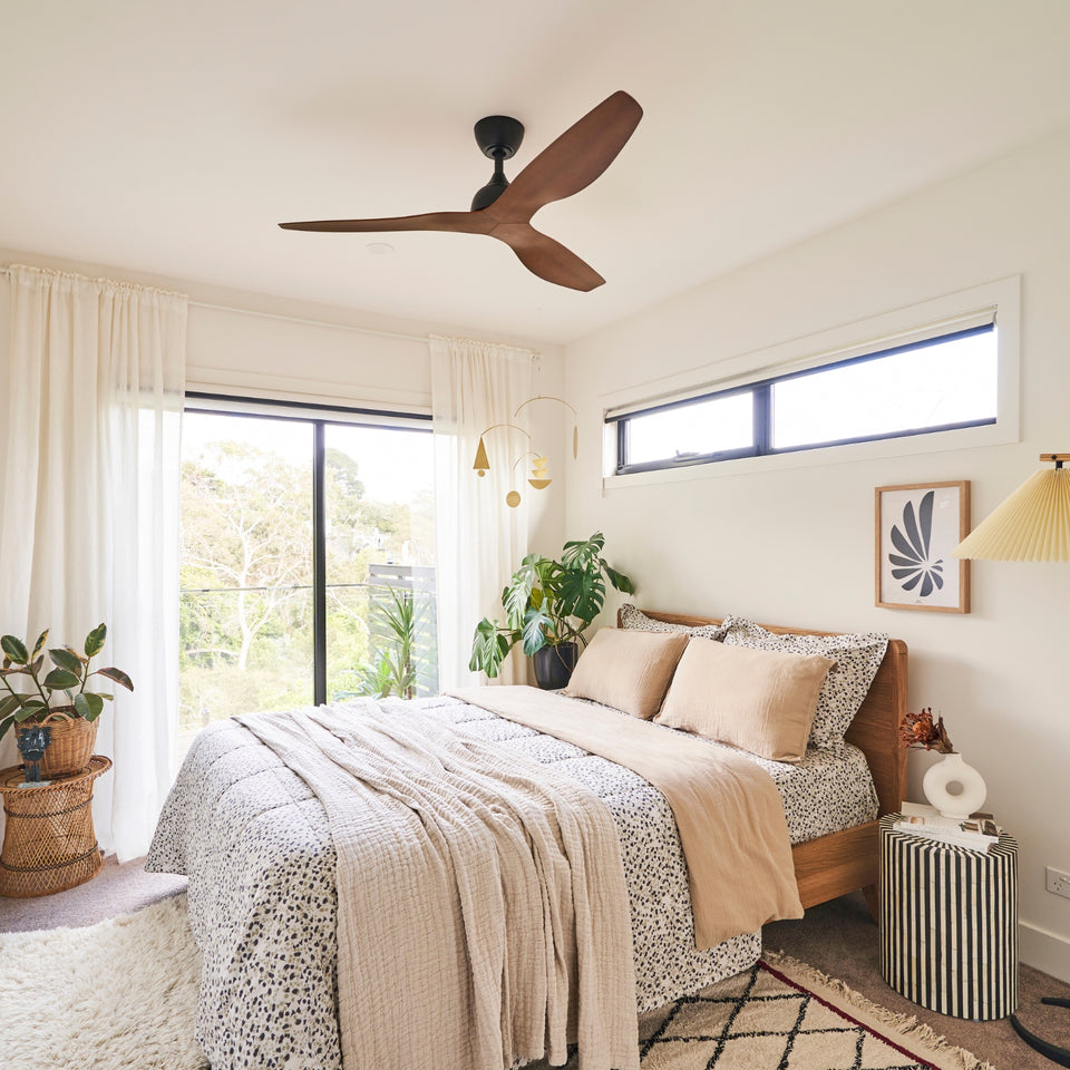 Fanco Eco Style 52'' (132cm) DC Ceiling Fan - Black and Koa