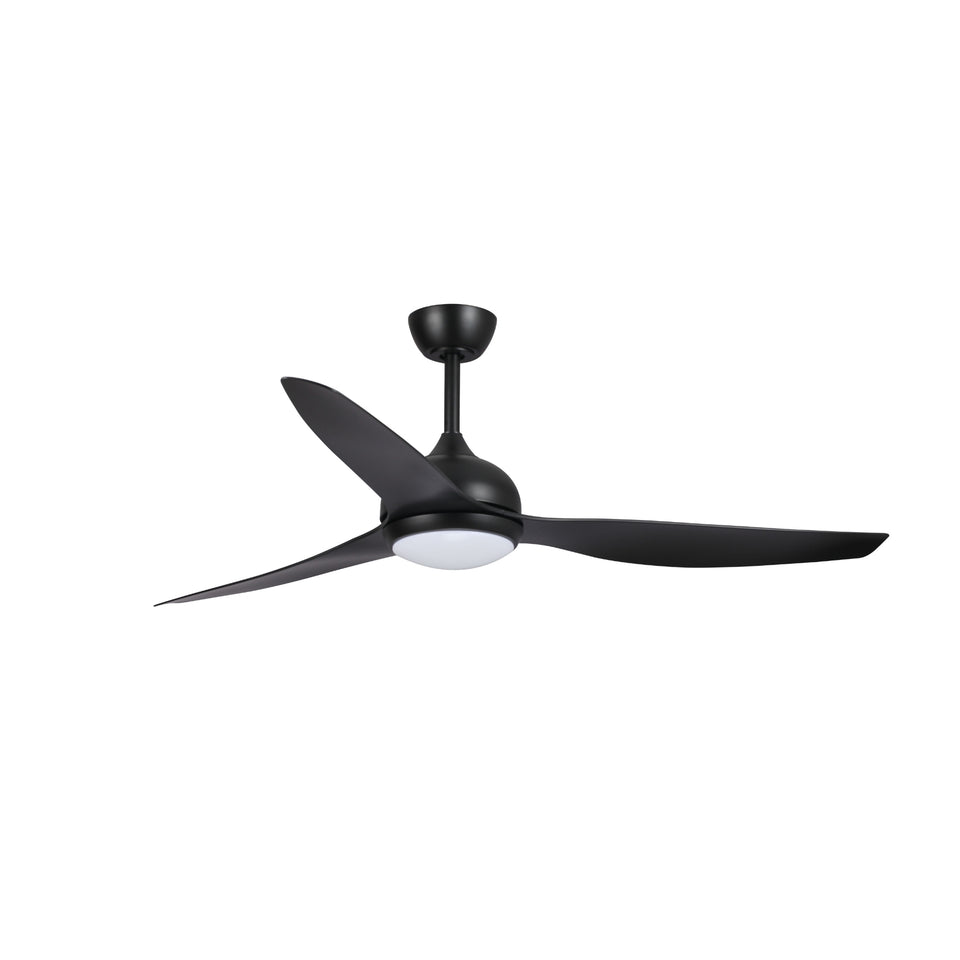 Fanco Eco Style 52'' (132cm) DC Ceiling Fan with LED Light - Black