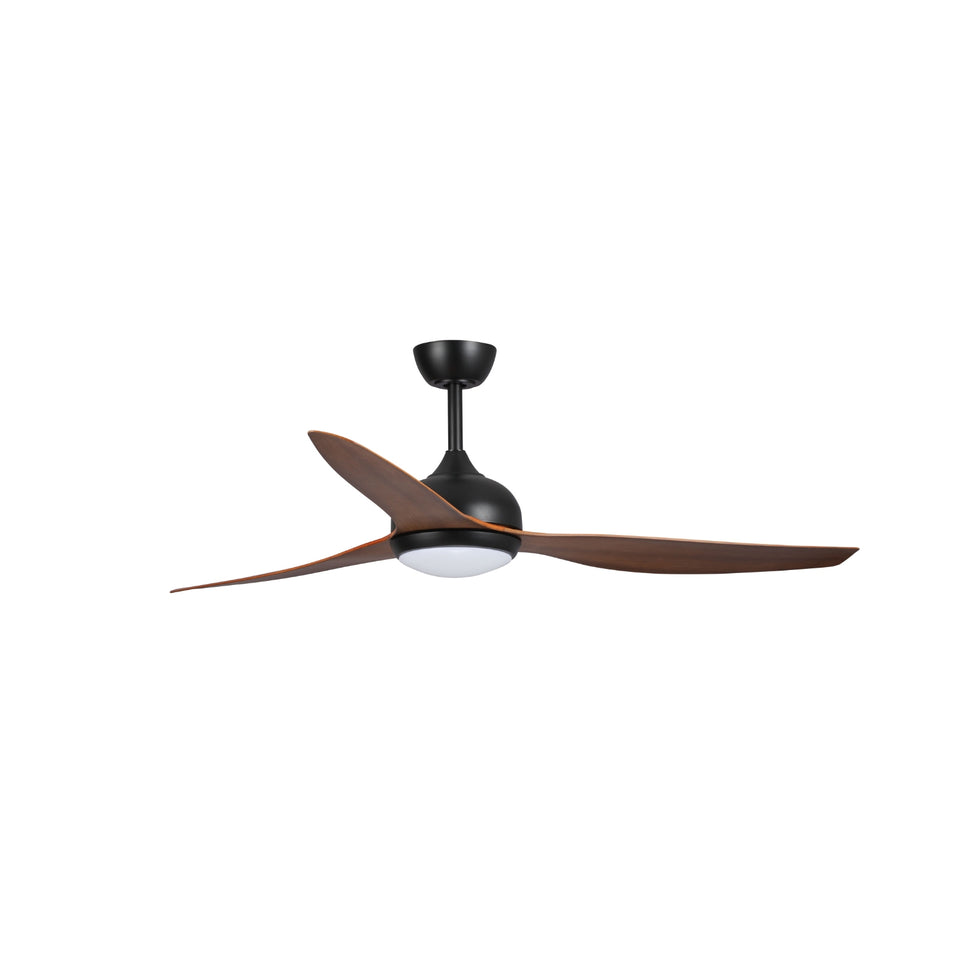 Fanco Eco Style 52'' (132cm) DC Ceiling Fan with LED Light - Black and Koa