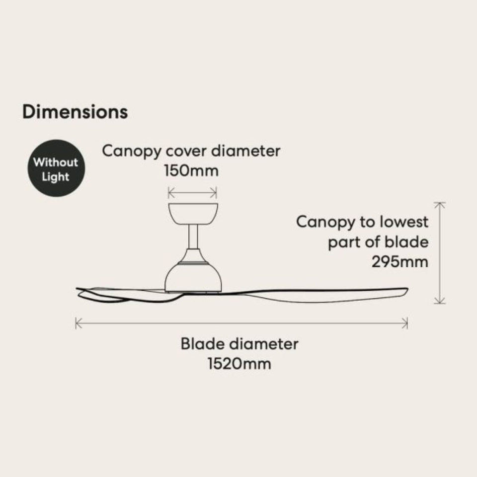 Fanco Eco Style 60'' (152cm) DC Ceiling Fan - Black