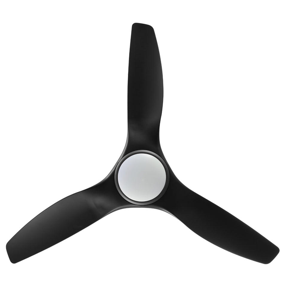 Fanco Horizon High Airflow 52" (132cm) DC Ceiling Fan with LED Light - Black