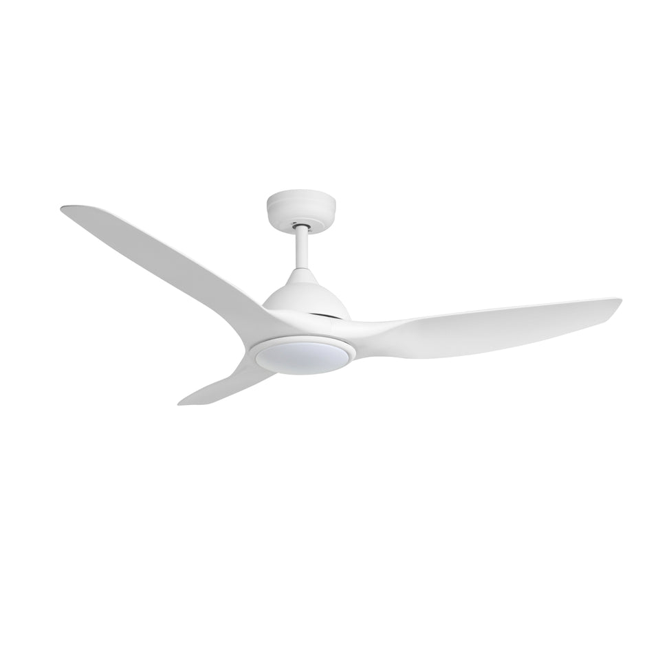 Fanco Horizon High Airflow 52" (132cm) DC Ceiling Fan with LED Light - White
