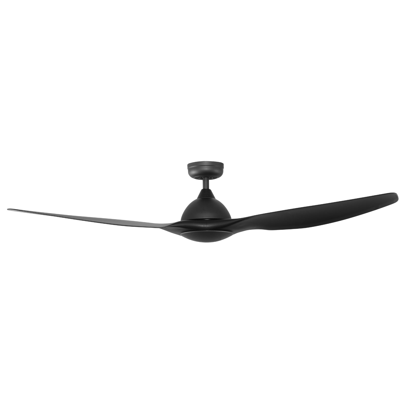 Side Fanco Horizon High Airflow 64" (162cm) DC Ceiling Fan - Black F3020/202C - The Blue Space