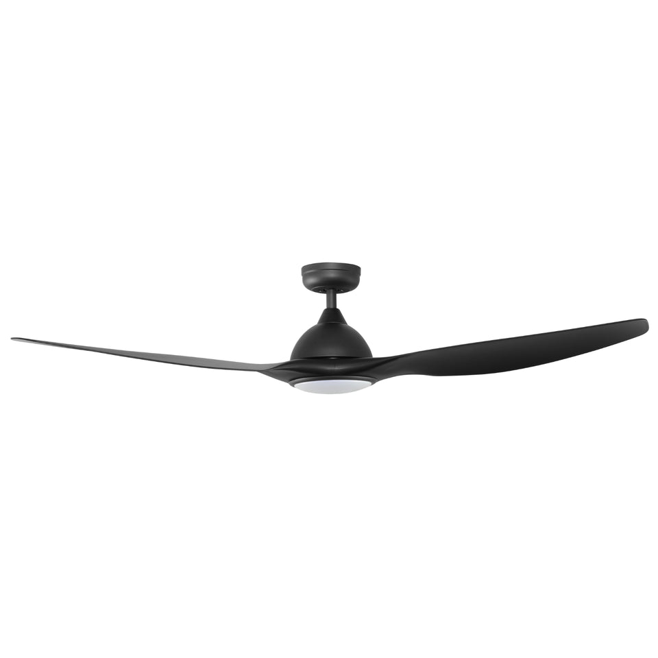 Fanco Horizon High Airflow 64" (162cm) DC Ceiling Fan with LED Light - Black