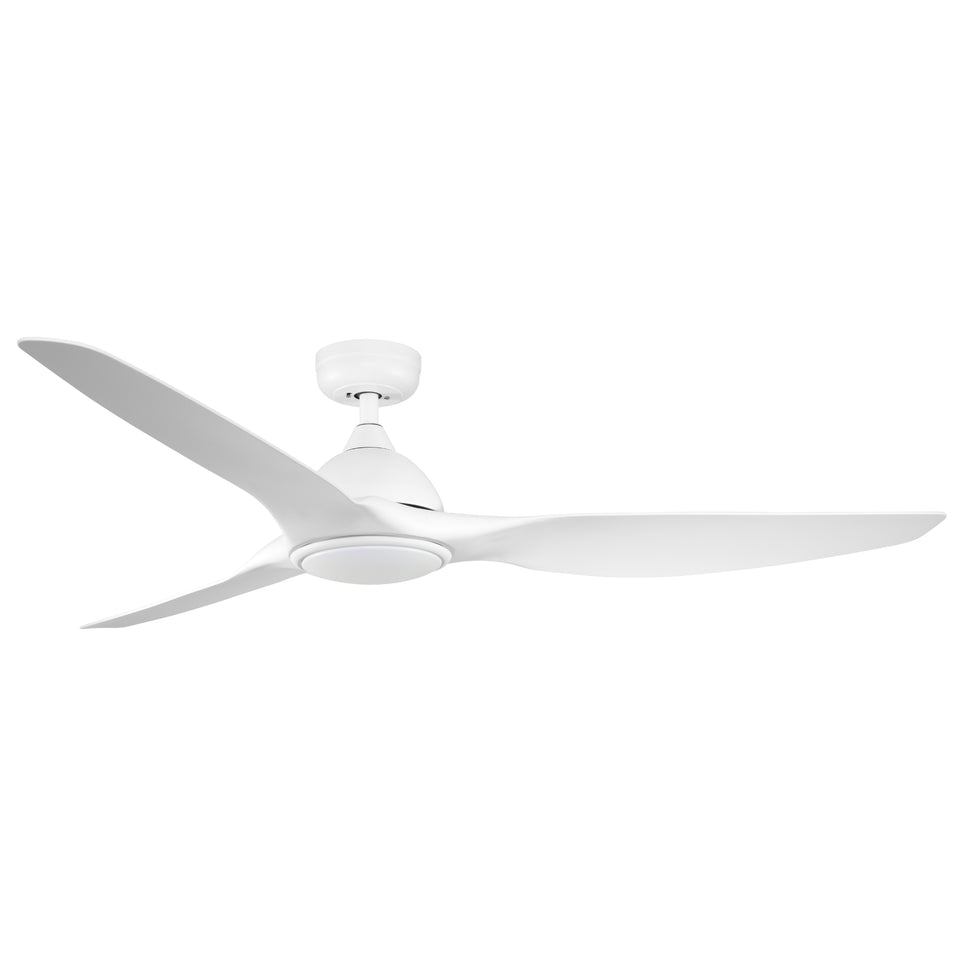 Fanco Horizon High Airflow 64" (162cm) DC Ceiling Fan with LED Light - White