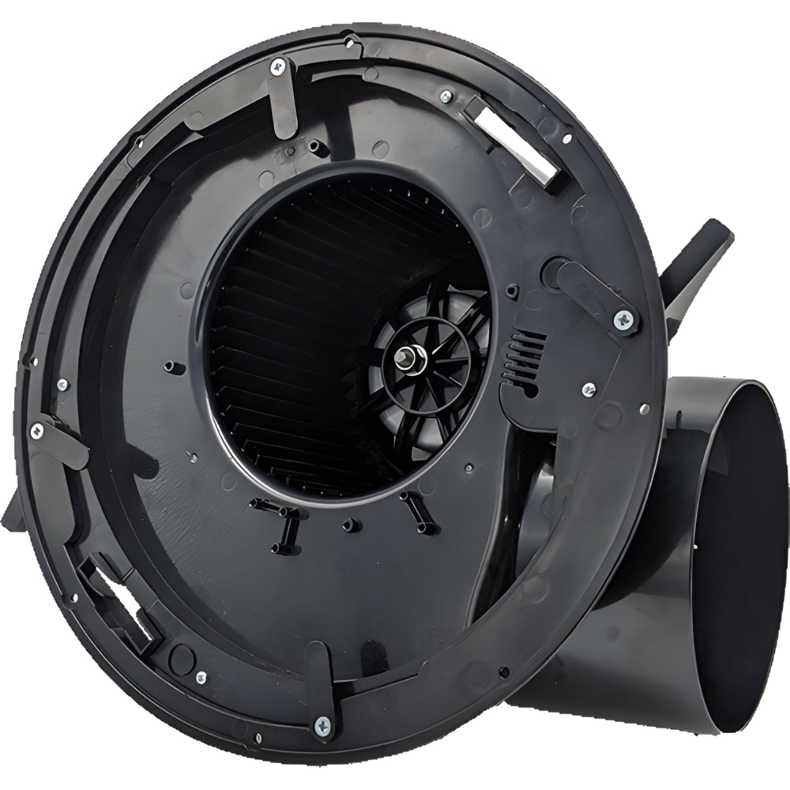 Coverless Fanco Hybrid 250 Round Exhaust Fan with LED White  W-ECVUHBM10-RWL - The Blue Space