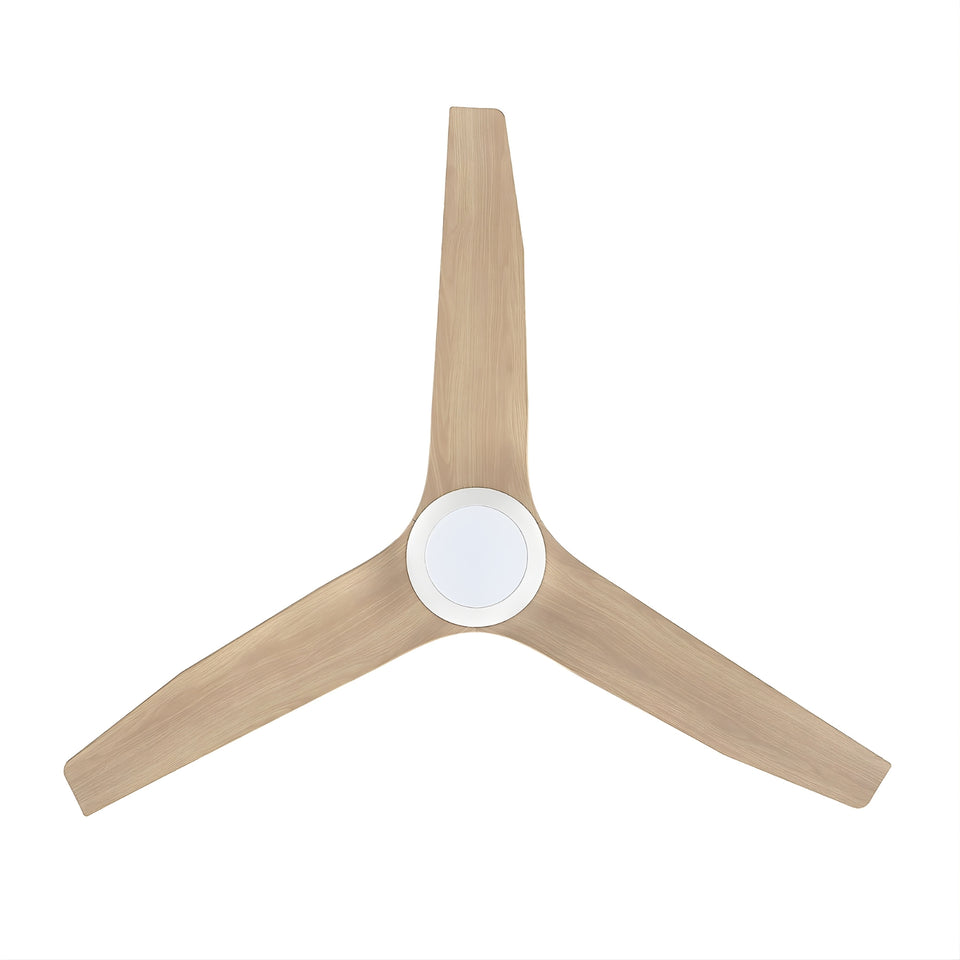 Fanco Infinity-iD v3 48'' (122cm) DC Ceiling Fan with LED Light White and Beechwood