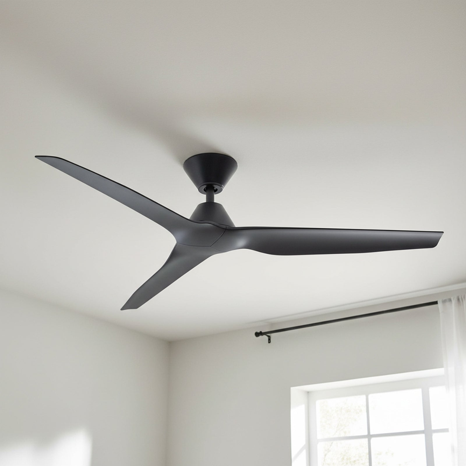 Close Up Fanco Infinity-iD v3 54'' (137cm) DC Ceiling Fan Black  F8030/202C - The Blue Space