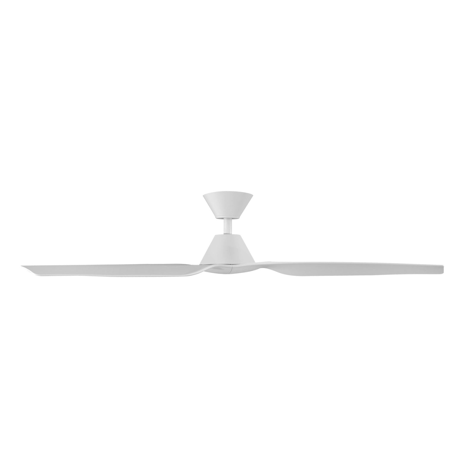 Side View Fanco Infinity-iD v3 54'' (137cm) DC Ceiling Fan White  F8030/101C - The Blue Space