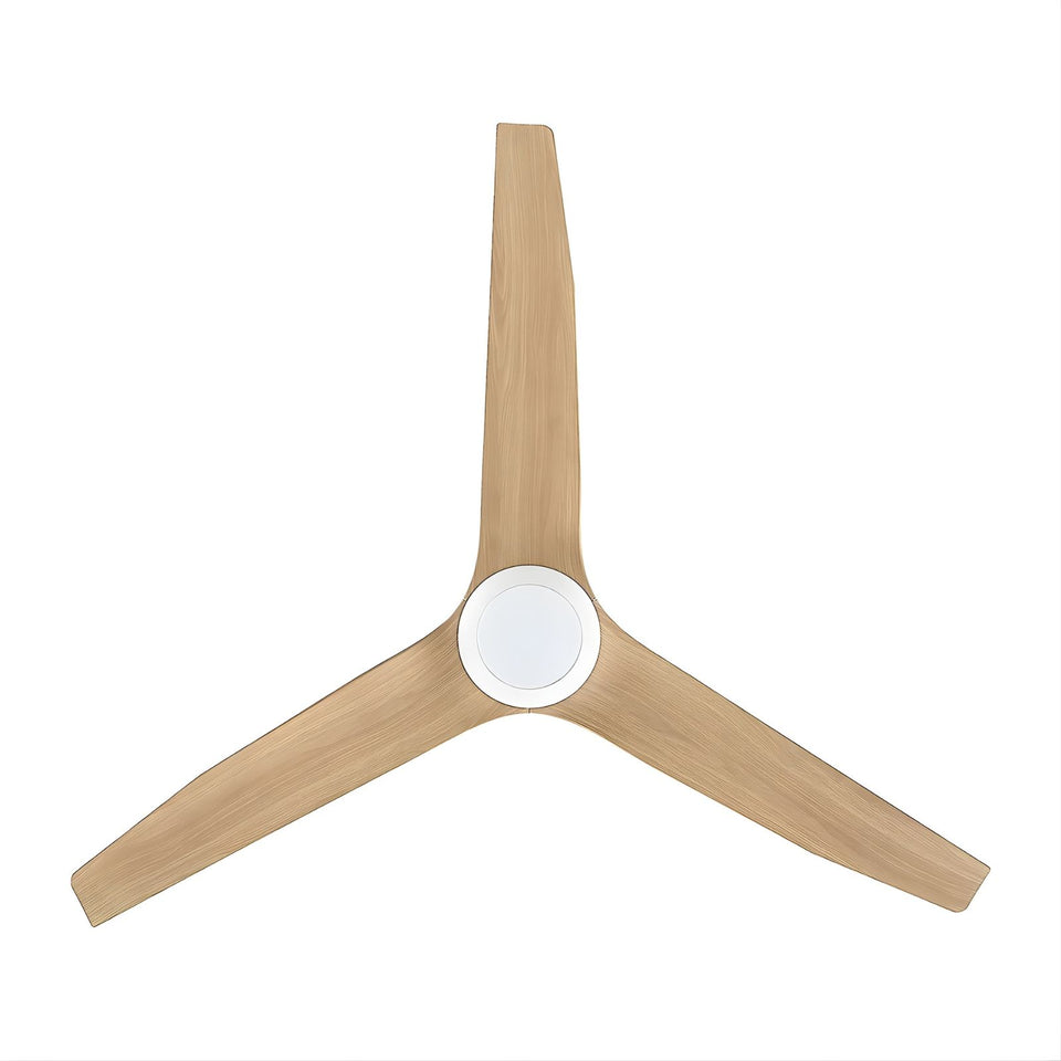 Fanco Infinity-iD v3 54'' (137cm) DC Ceiling Fan with LED Light White and Beechwood