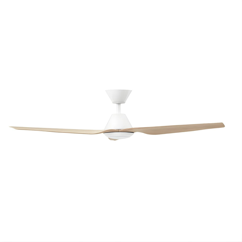 Fanco Infinity-iD v3 54'' (137cm) DC Ceiling Fan with LED Light White and Beechwood