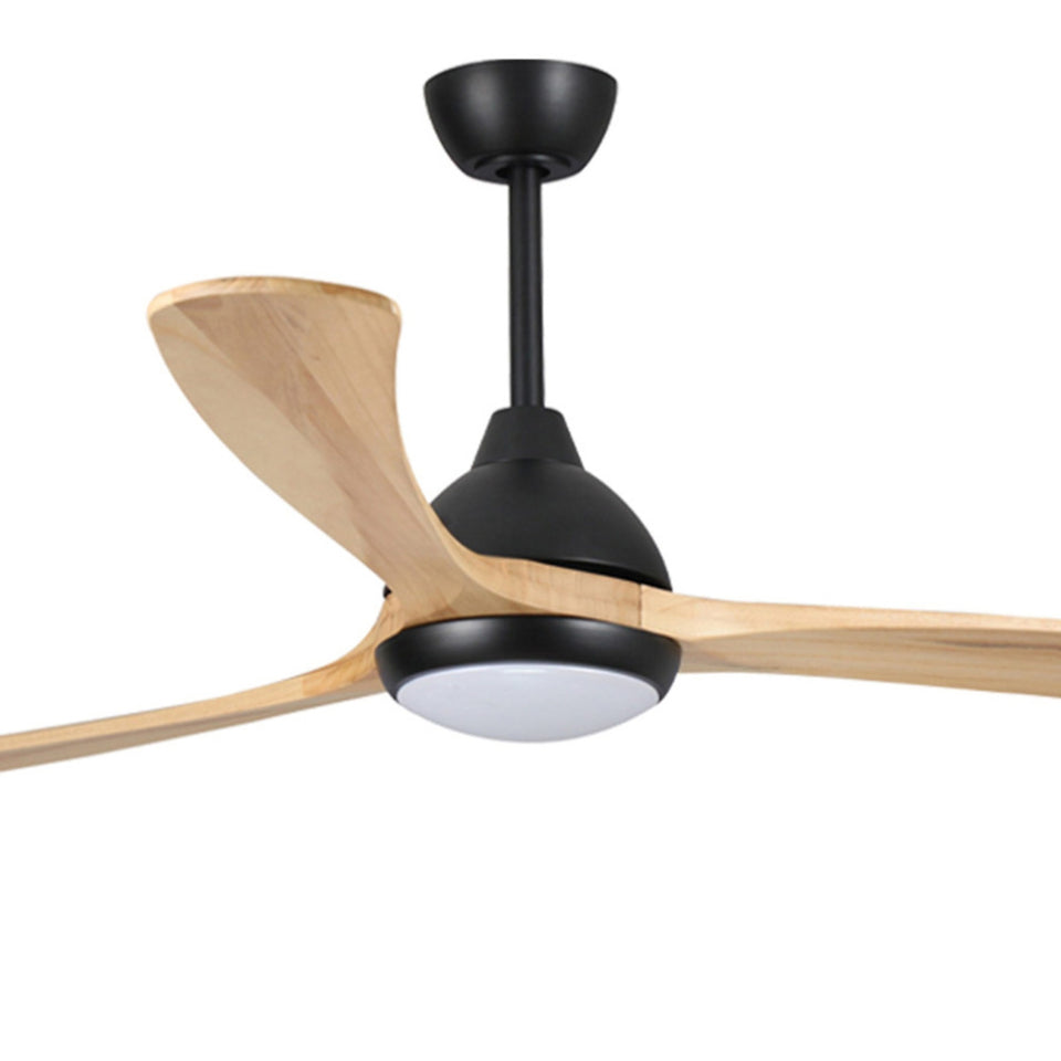 Fanco Sanctuary 52'' (132cm) DC Ceiling Fan with LED Light - Black and Natural