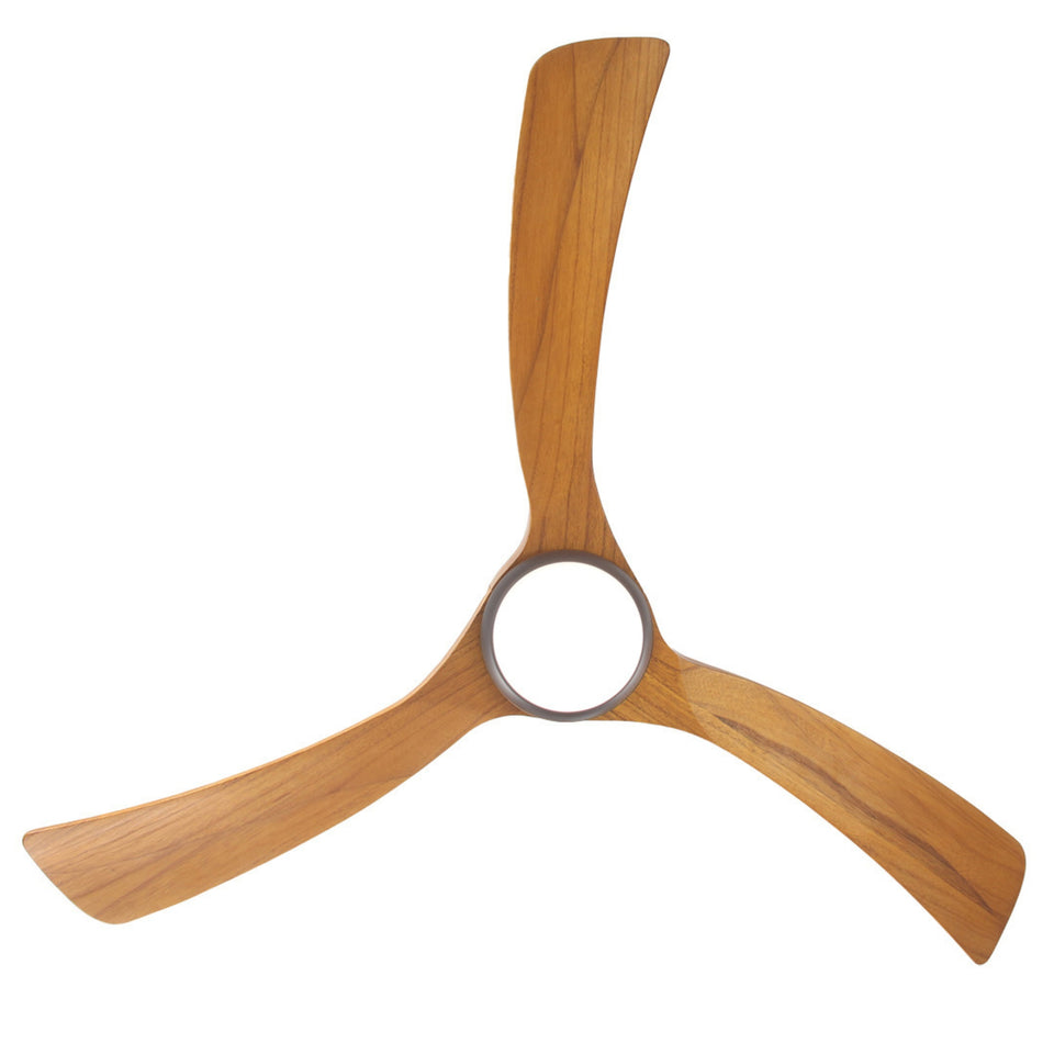 Fanco Sanctuary 52'' (132cm) DC Ceiling Fan with LED Light - Black and Teak