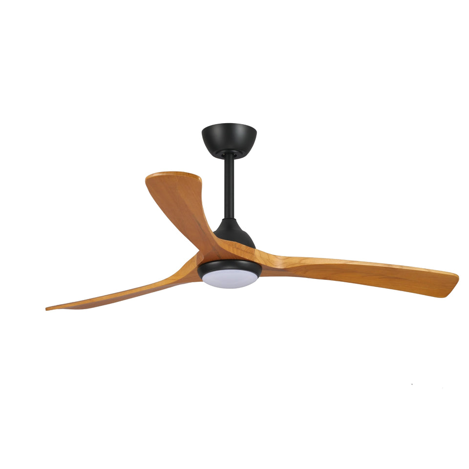Fanco Sanctuary 52'' (132cm) DC Ceiling Fan with LED Light - Black and Teak
