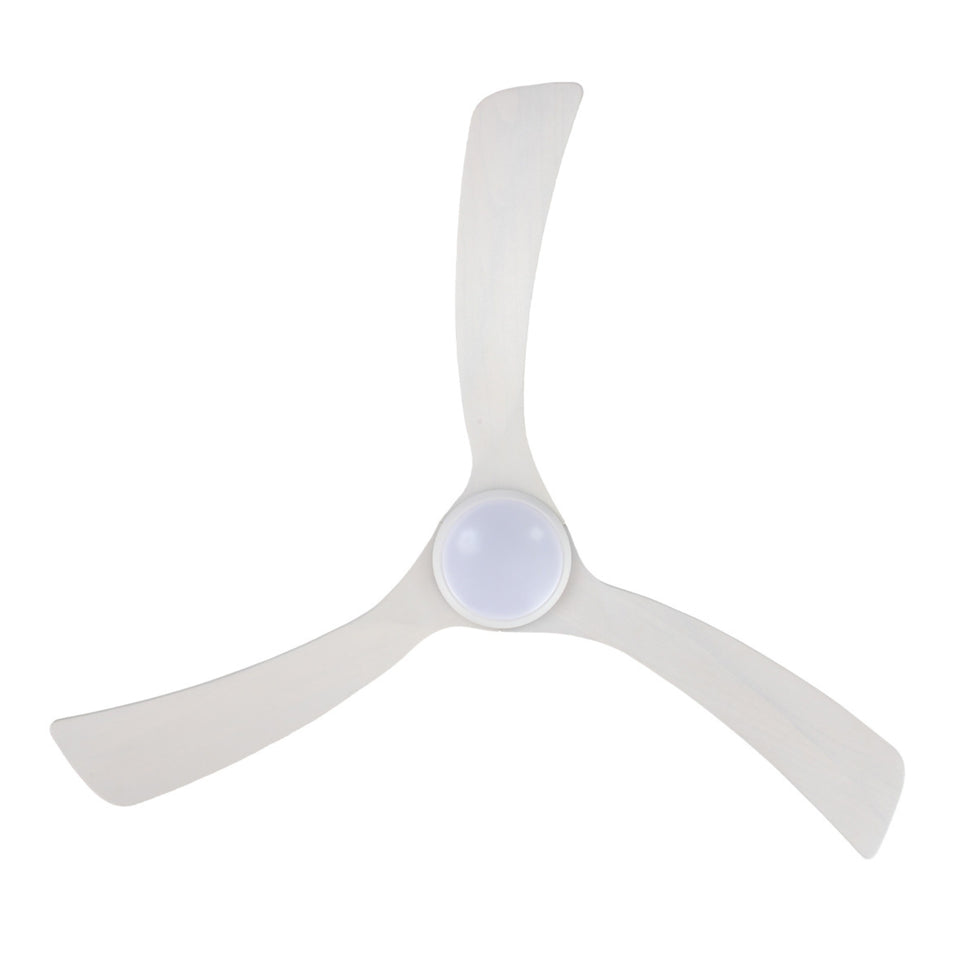 Fanco Sanctuary 52'' (132cm) DC Ceiling Fan with LED Light - White and Whitewash