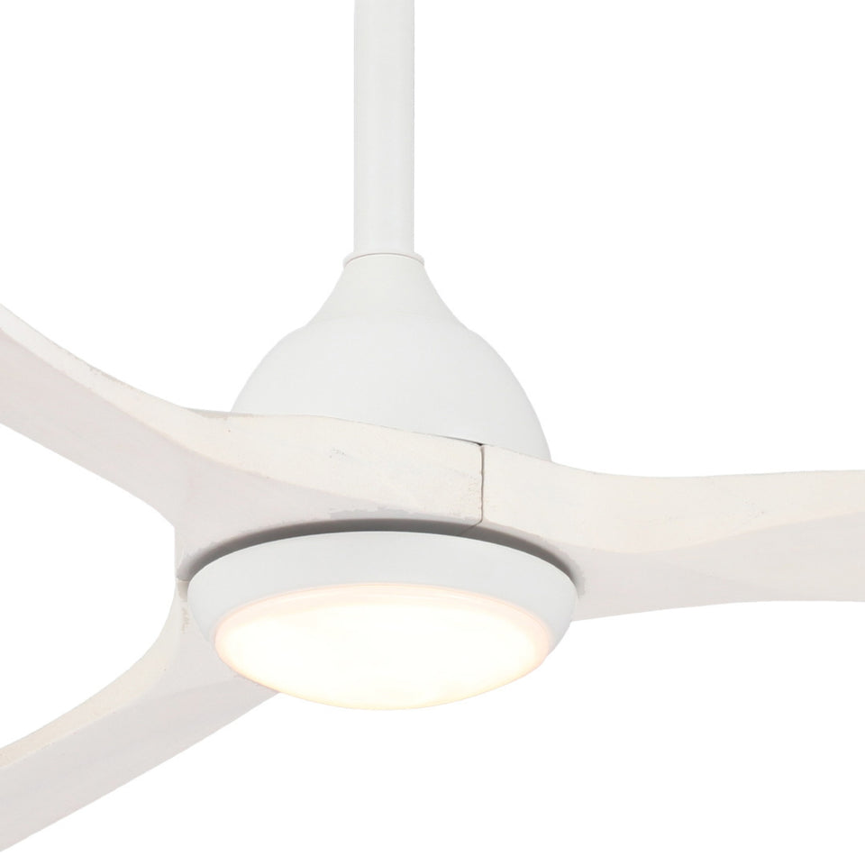 Fanco Sanctuary 52'' (132cm) DC Ceiling Fan with LED Light - White and Whitewash