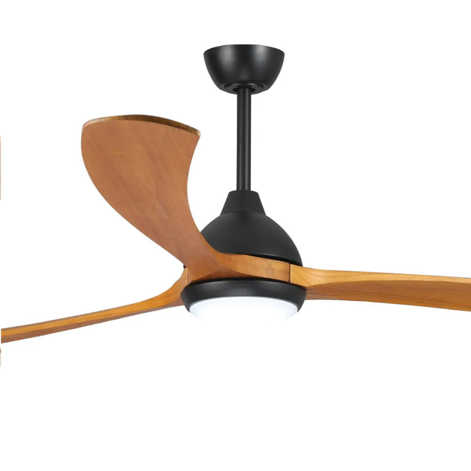 Fanco Sanctuary 70'' (178cm) DC Ceiling Fan with LED Light - Black and Teak