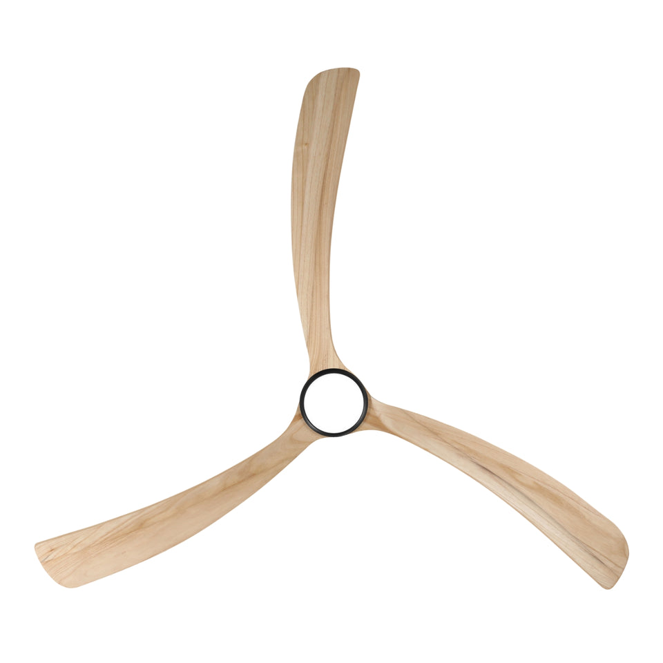 Fanco Sanctuary 86'' (218cm) DC Ceiling Fan with LED Light - Black and Natural