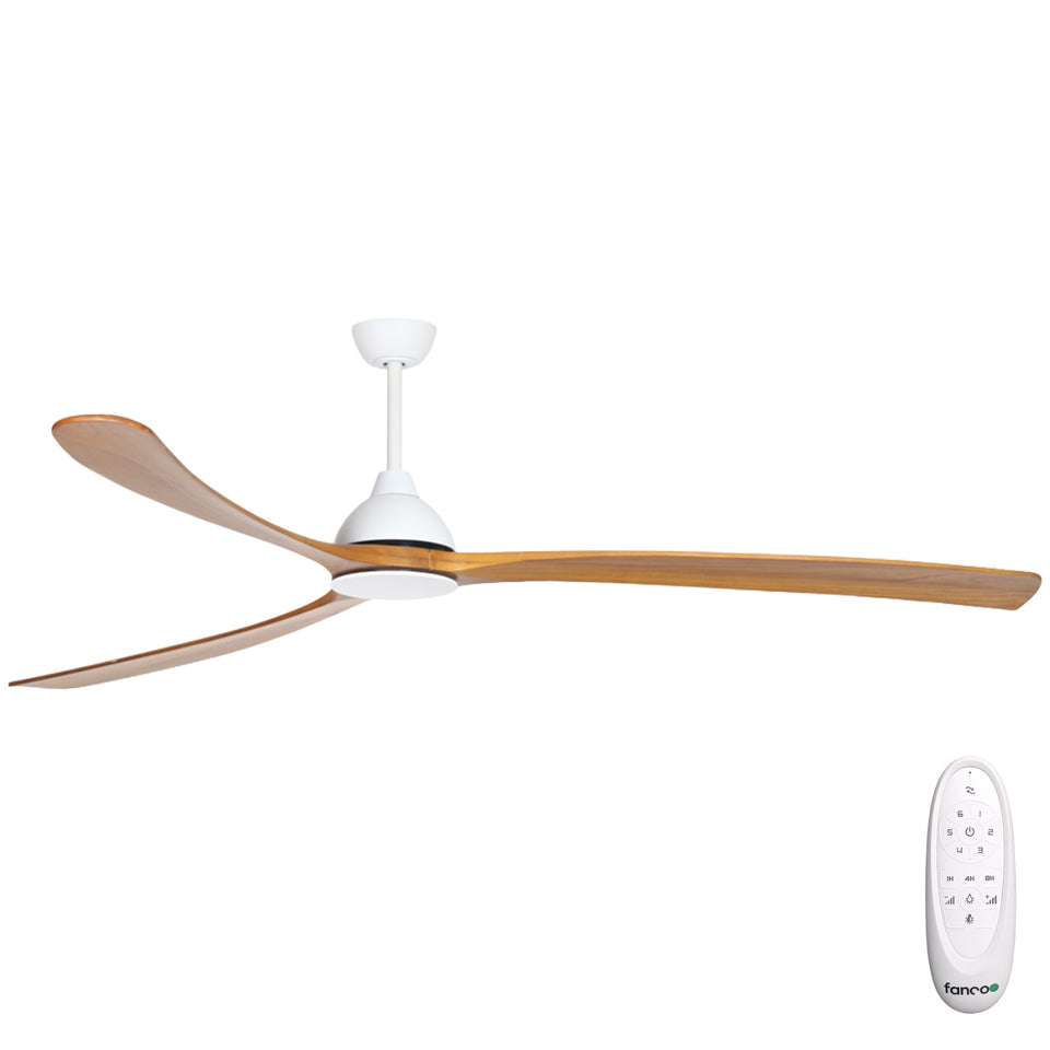 Fanco Sanctuary 92'' (234cm) DC Ceiling Fan - White and Teak