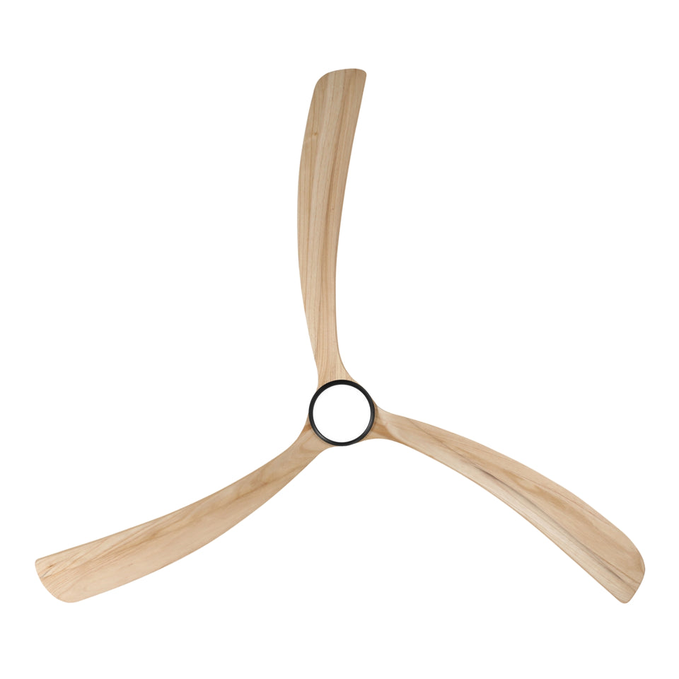 Fanco Sanctuary 92'' (234cm) DC Ceiling Fan with LED Light - Black and Natural
