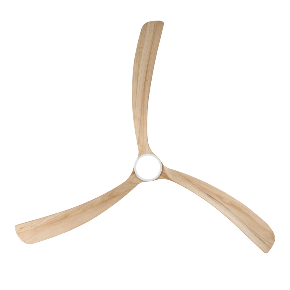 Fanco Sanctuary 92'' (234cm) DC Ceiling Fan with LED Light - White and Natural