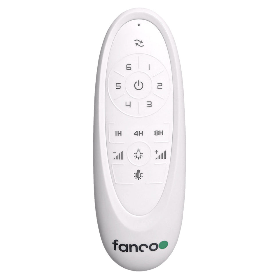 Fanco Sanctuary 92'' (234cm) DC Ceiling Fan with LED Light - White and Whitewash