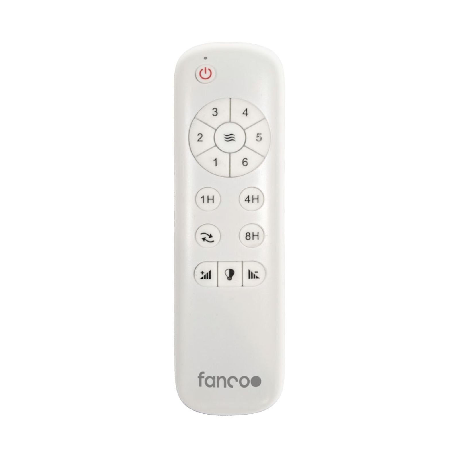 Remote Fanco Wynd V3  54'' (137cm) DC Ceiling Fan - White and Handcrafted Timber Blades Whitewash F0500/120C - The Blue Space