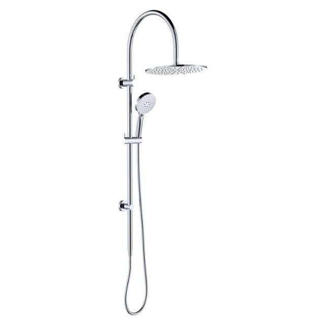 Fienza Empire Slim Curved Twin Shower Chrome