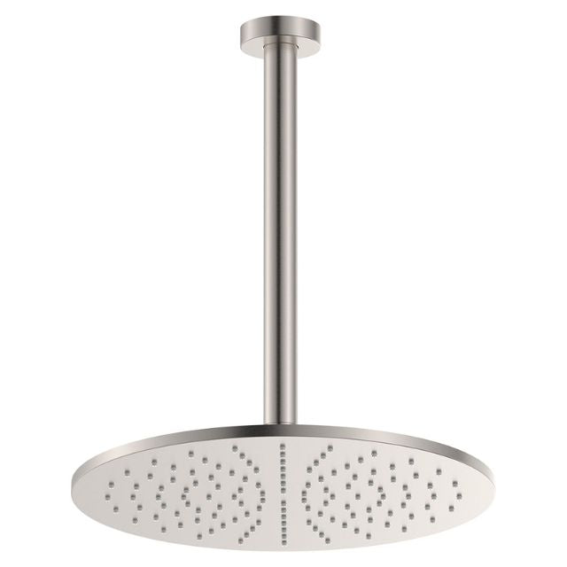 Fienza Empire Slim Shower Ceiling Dropper Set Brushed Nickel