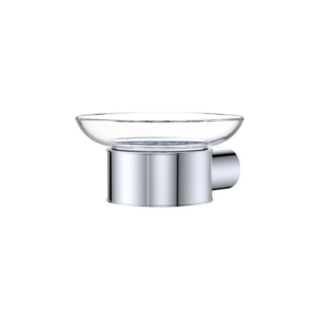 Fienza Empire Slim Soap Holder Glass Dish Chrome