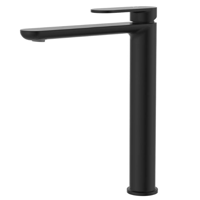 Fienza Empire Slim Tall Basin Mixer Cold Start Matte Black