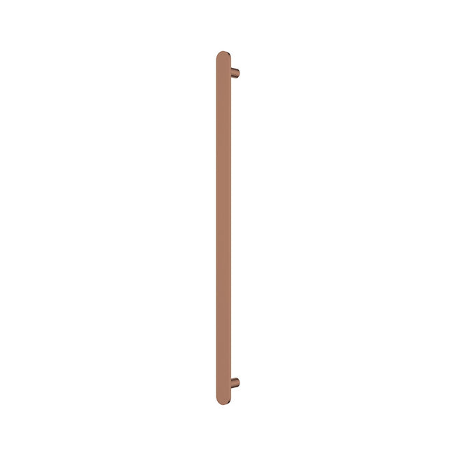 Fienza Empire Slim Vertical Heated Towel Rail 60 x 900mm Brushed Copper 889900CO - The Blue Space