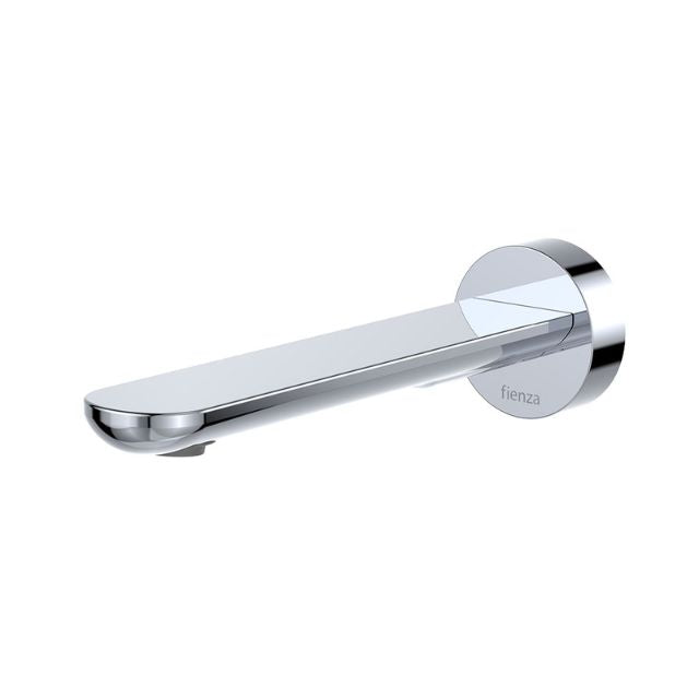 Fienza Empire Slim Wall Basin/Bath Outlet 180mm Round Plate Chrome