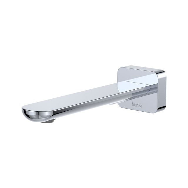 Fienza Empire Slim Wall Basin/Bath Outlet 180mm Square Plate Chrome