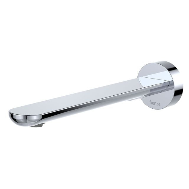 Fienza Empire Slim Wall Bath/Basin Outlet 220mm Round Plate Chrome