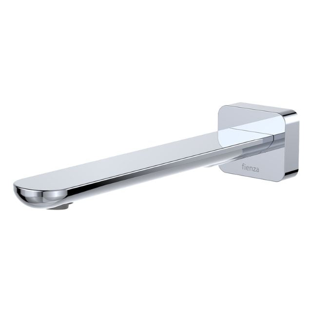 Fienza Empire Slim Wall Basin/Bath Outlet 220mm Square Plate Chrome