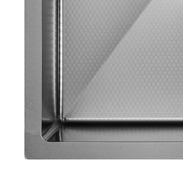 Fienza Hana Single Bowl Sink 32L Anti Scratch Gun Metal 450X450X200mm